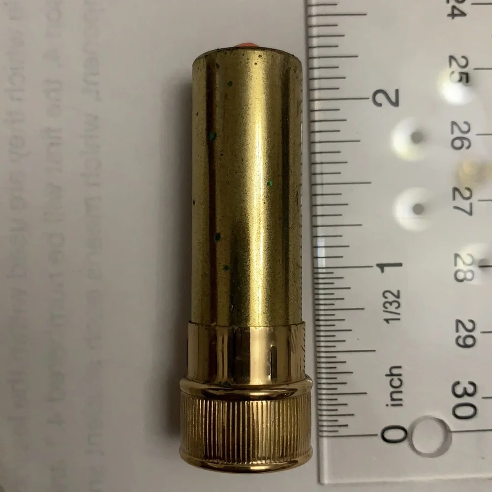 NEW AVON DESSERT DAWN EMPRESS FULL LIPSTICK VINTAGE METAL TUBE COLLECTIBLE w/box